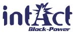 Logo INTACT, fabricant allemand de batteries solaires Block Power