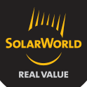 Logo SOLARWORLD, fabricant allemand de modules photovoltaïques