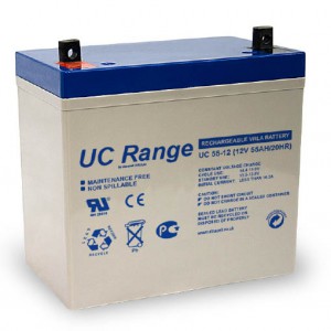 Batterie plomb scellée technologie AGM ULTRACELL UC55-12 - 12V - 55Ah