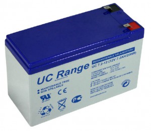Batterie plomb scellée technologie AGM ULTRACELL UC7.2-12 - 12V - 7.2Ah