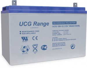 Batterie plomb scellée à électrolyte gelifié ULTRACELL UCG100-12 - 12V - 100Ah