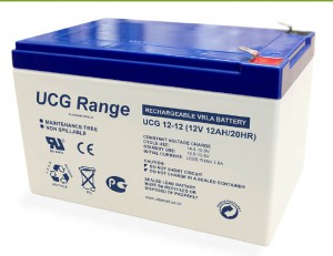 Batterie plomb scellée à électrolyte gelifié ULTRACELL UCG12-12 - 12V - 12Ah