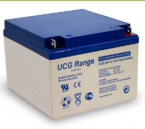 Batterie plomb scellée à électrolyte gelifié ULTRACELL UCG26-12 - 12V - 26Ah