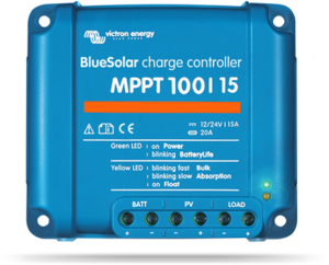 Régulateur solaire de charge décharge MPPT avec afficheur LCD VICTRON BlueSolar MPPT 100/15 - 12/24V - 15A