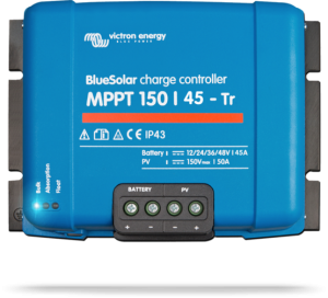 Régulateur solaire de charge décharge MPPT avec afficheur LCD VICTRON BlueSolar MPPT 150/45 Tr - 12/24/48V - 45A
