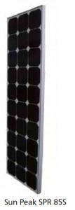 Module photovoltaïque SunPeak - cellules Mono backcontact (SunPower) - 12V - 85Wc - modèle S