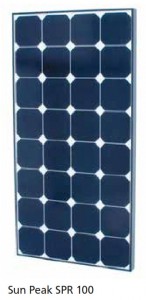 Module photovoltaïque SunPeak - cellules Mono backcontact (SunPower) - 12V - 100Wc
