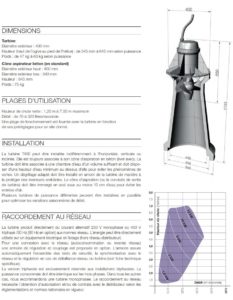 Caractéristiques turbine Turbiwatt T400 ou Léopard