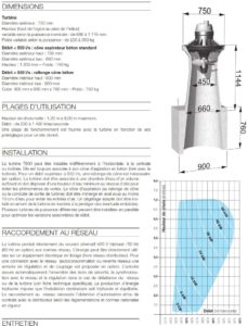 Caractéristiques turbine Turbiwatt T800 ou Lion