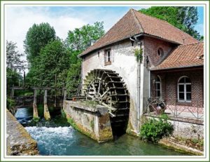 Roue de dessous ou Overshot water wheel - Rigamonti Ghisa