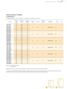 IREM modèles M régulateurs de tension monophasés Stereostab
