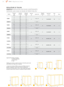 IREM régulateurs de tension triphasés modèles Ministab Y - régulation par phases indépendantes